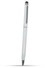 Gigapack Érintő ceruza 2in1 (univerzális, kapacitív, toll érintőceruza, 13cm) FEHÉRGP-29532