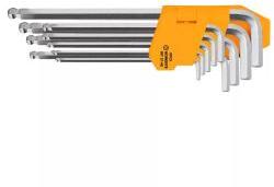 WORKSITE gömbfejű imbuszkulcs készlet, 9db (WT2148)