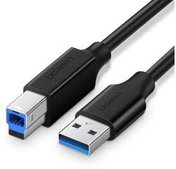 UGREEN US210 USB 3.0 A-B nyomtatókábel, 1 m (fekete)