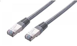 C-TECH UTP CAT5E Összekötő Szürke 2m CB-PP5F-2 (CB-PP5F-2)