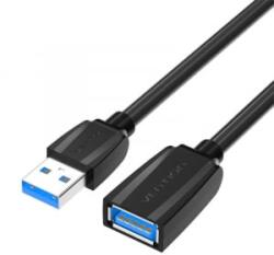 Vention USB 3.0 hosszabító kábel 1m fekete (VAS-A45-B100) (VAS-A45-B100)