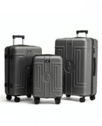 ROWEX Casolver 3in1 Extra tartós utazóbőrönd TSA zárral szürke (3967/SED)