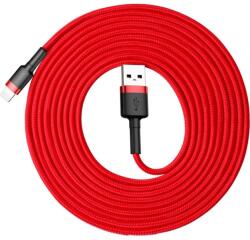 Baseus USB Lightning adat és töltőkábel, 2A, 3 m, CALKLF-R09, Piros