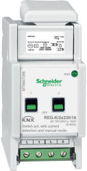 Schneider Electric KNX - MTN647395 -Merten-KNX REG-K/2x230/16 kapcsolóaktor kézi üzemmóddal és áramérzékeléssel (MTN647395)