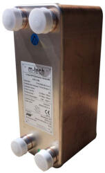 M-TECH FHC030 50 lemezes, rézzel forrasztott lemezes hőcserélő 4x1 (EG-26-FHC030B-50-3-0-H)