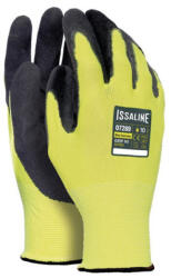 Issaline Nylon kesztyű mikrohabos latex bevonattal sárga/fekete 9 (ISSA-07289-9) - megatool
