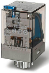 Finder 60.12. 9.024. 0040 ipari relé 2CO(váltó) 10A 24V DC, 8 lábú (60.12.9.024.0040)