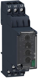 Schneider Electric Harmony Control Relays - RM22TR33 - háromfázisú fázis - és feszültségfigyelő relé, be - és kikapcsolás késleltetővel, 2CO, 8A, 380…480VAC (RM22TR33)
