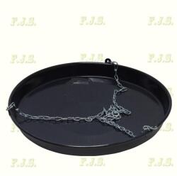  Sütőtárcsa Ø42 cm zománcos, Horganyzott lánccal, Zománcozott flekkensütő