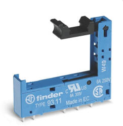 Finder 93.11 NYÁK foglalat, kék, relé típusa: 34.51 vagy 34.81 (93.11)