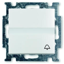 ABB Basic55 2026 UCN/KL-94-507 Egypólusú csengőjeles nyomó (N101 CSJ) feliratozható keret nélkül, hófehér 2CKA00141301086 ABB (2CKA00141301086)