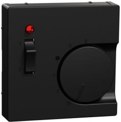 Schneider Electric Merten System-M - MEG5760-0403 - Fedlap, kapcsolós termosztátokhoz, fekete (MEG5760-0403)