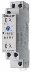 Finder 80.01. 0.240. 0000 időrelé 1CO 16A 12-240V AC/DC többfeszültségű többfunkciós (80.01.0.240.0000)