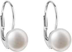 Evolution Group 21009.1 fehér, AA 8-8, 5 mm-es fülbevaló valódi gyöngy (925/1000, 1g, fehér)