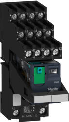 Schneider Electric Harmony Electromechanical Relays - RXM4AB1BDPVS - RXM miniatűr relé, 4CO, 6A, 24VDC, tesztgomb, elválasztott elrendezésű (RXM4AB1BDPVS)