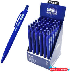 Vinson Golyóstoll nyomógombos 0, 7mm Vinson Sunrise P12C vegyes test displ 36 db/display (59121)