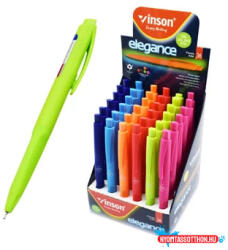 Vinson Golyóstoll nyomógombos 0, 7mm Vinson Elegance 8055C vegyes test displ 36 db/display (59120) - nyomtassotthon