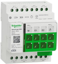 Schneider Electric Schneider SpaceLogic Merten-KNX Kapcsoló/Árnyékoló aktor, 8(4), Master MTN6705-0008 (MTN6705-0008)