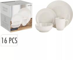 Gastro 16 részes Bone China étkészlet, fehér porcelán, Magasság: 290 mm, Hossz: 280 mm, Szélesség: 260 mm