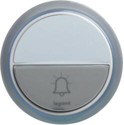 Legrand 94278 Standard kiegészítő kerek csengőnyomó gomb IP44-es, 100m-es hatótávolsággal, elemmel, fehér (94278)