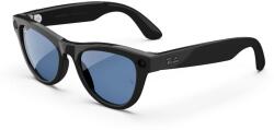 Meta RAY-BAN Meta Skyler (Standard) Smart Glasses - Shiny Black, Transitions Cerulean Blue (RW 4010 601S1M 50)
