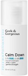 Geek & Gorgeous Geek & Gorgeous Calm Down 3, 2% PHA + 0, 8% BHA gyengéd hámlasztó folyadék 30ml