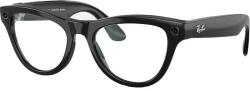 Meta RAY-BAN Meta Skyler (Standard) Smart Glasses - Shiny Black, Clear (RW4010 601SB52)