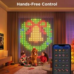 Govee LED függöny világítás 1, 5x1, 5m, Beltéri Wifi + Bluetooth csatlakozással (Netflix Edition)