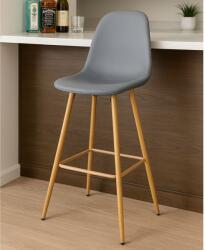 Pepita Taburet de bar Pepita Alvara din piele ecologică - gri (HB-U05)