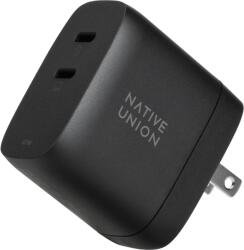 Native Union 2x USB-C Hálózati Gyorstöltő Adapter 67 W - Fekete
