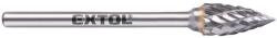 Extol keményfém maró, éles ívű, ⌀6 x 13 mm, ⌀3 mm-es szár, közepes fogazású (dupla fogazású) 8703863 (8703863)