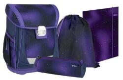 Spirit Ghiozdan școlar - set de 4 piese COOL - Violet solid