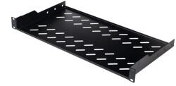Equip Rackszekrény kiegészítő - EZFS-19-1-40-B (Fix polc, 19", 1U, Mélység: 250mm, fekete) (EZFS-19-1-40-B) - pcx