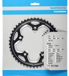 Shimano FC-RS500 országúti első lánckerék, 46T, 2x11s, 5x110 mm, alu, fekete