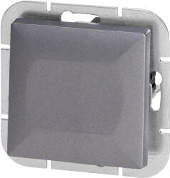  Süllyesztett szerelésű csengőgomb Gyöngy, 10A, 250V, WP-6/7P, antracit (OR-OE-7704/A)