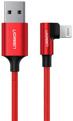 UGREEN Lightning-USB-A Szögletes Kábel US299, 2, 4A, 1m, Piros (60555)