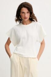 BOSS Orange pamut póló - bézs L - answear - 22 990 Ft