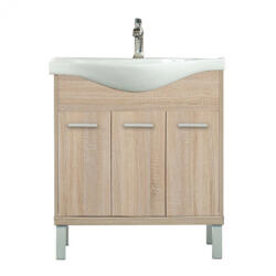Leziter Dulap inferior Nerva 75 cm cu lavoar, stejar Sonoma (MS75A3ASTST)