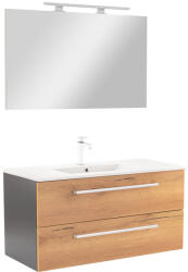 Leziter Mobilier complet de baie Vario Clam 100 antracit-stejar (Vario105-k)