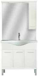 Leziter Mobilier complet de baie Nerva 85 alb (NERVA85F)