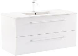 Leziter Dulap inferior Vario Clam 100 cu lavoar alb-alb (Vario100)