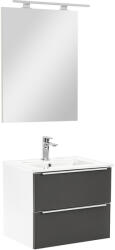 Leziter Mobilier complet de baie Vario Trim 60 alb-antracit (Vario011-k)