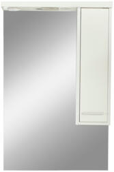 Leziter Dulap suspendat Nerva 65 cm cu oglindă, alb (MS65FKZF)
