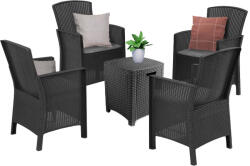 Leziter Lima III 4 locuri set de mobilier de grădină grafit (LBIL2GAR-GRA_LBILSZ-GRA_2)