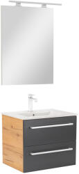 Leziter Mobilier complet de baie Vario Clam 60 stejar-antracit (Vario035-k)