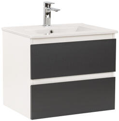 Leziter Dulap inferior Vario Forte 60 cu lavoar alb-antracit (Vario002)