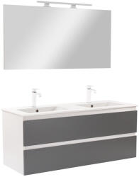 Leziter Mobilier complet de baie Vario Forte 120 alb-antracit (Vario110-k)