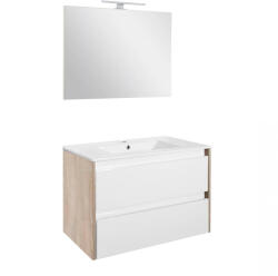 Leziter Porto Prime 80 complet stejar sonoma alb (POPR80STF)