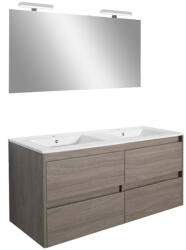 Leziter Mobilier complet de baie Porto Prime 120 în culoarea ulmului rauna (POPR120RSZRSZ)