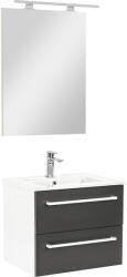 Leziter Mobilier complet de baie Vario Clam 60 alb-antracit (Vario029-k)